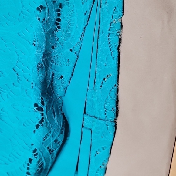 Loft Size 4 Lace Overlay Pencil Skirt, Pristine Condition - Picture 8 of 11